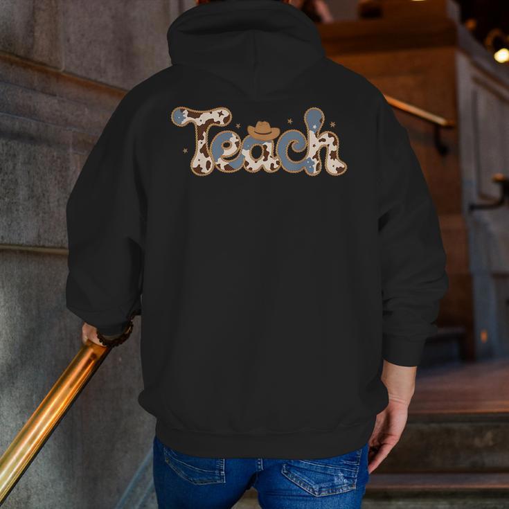 Retro Teacher Western Country Cowboy Cowgirl Back To School Men Zip Up Hoodie Back Print, funny gift Retro Teacher Western Country Cowboy Cowgirl Back To School Men Zip Up Hoodie Back Print, funny gift