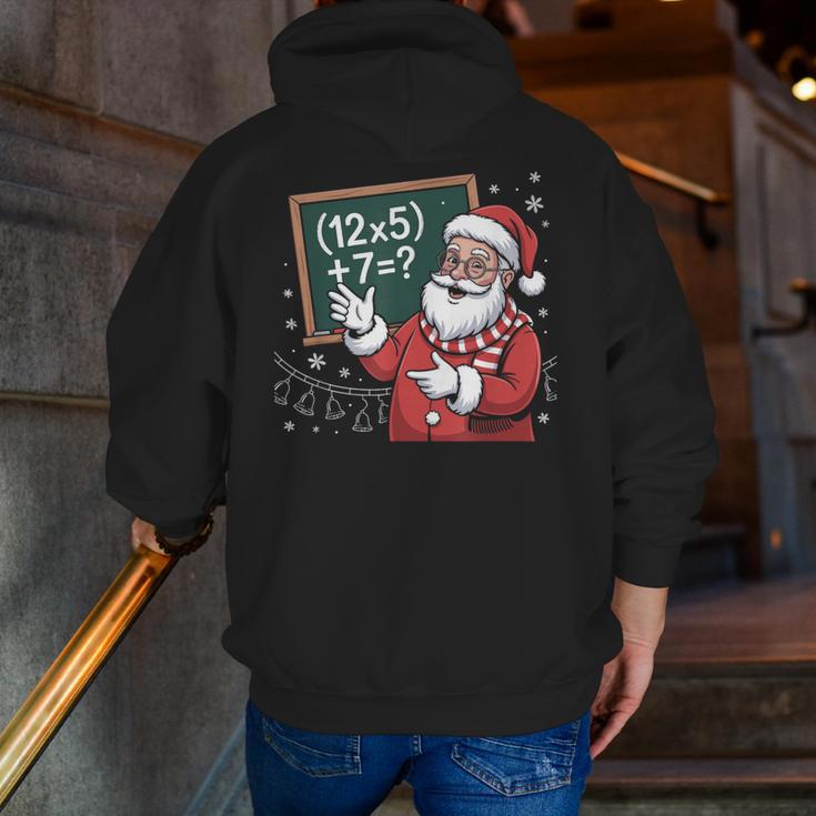 Santa Teacher 67 Math Christmas Xmas Holiday Number 67 Men Zip Up Hoodie Back Print, funny gift Santa Teacher 67 Math Christmas Xmas Holiday Number 67 Men Zip Up Hoodie Back Print, funny gift