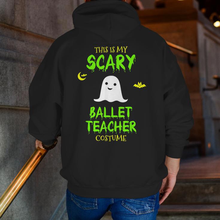 Scary Ballet Teacher Costume Halloween Lazy Easy Men Zip Up Hoodie Back Print, funny gift Scary Ballet Teacher Costume Halloween Lazy Easy Men Zip Up Hoodie Back Print, funny gift