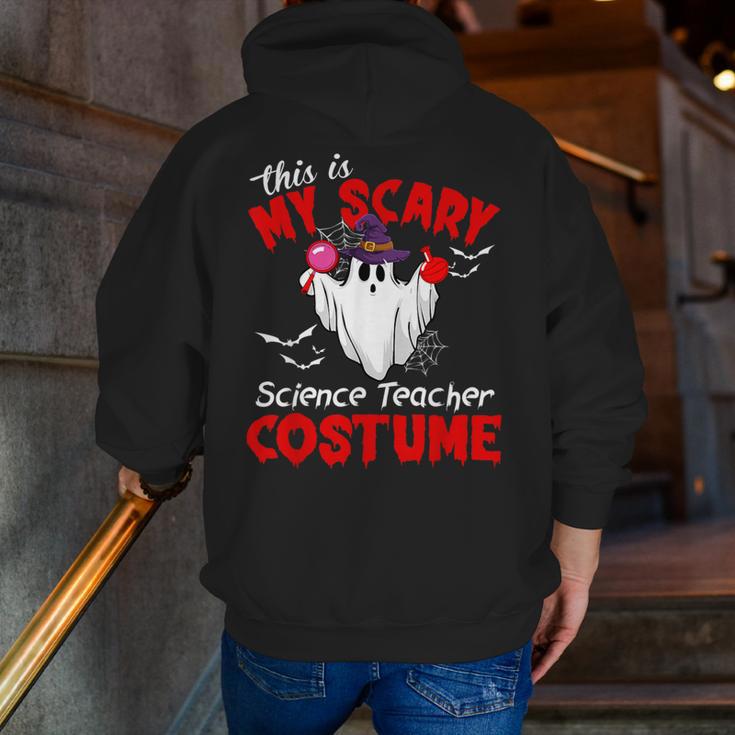 This Is My Scary Science Teacher Costume Ghost Halloween Men Zip Up Hoodie Back Print, Science Teacher Hoodies, funny gift This Is My Scary Science Teacher Costume Ghost Halloween Men Zip Up Hoodie Back Print, Science Teacher Hoodies, funny gift