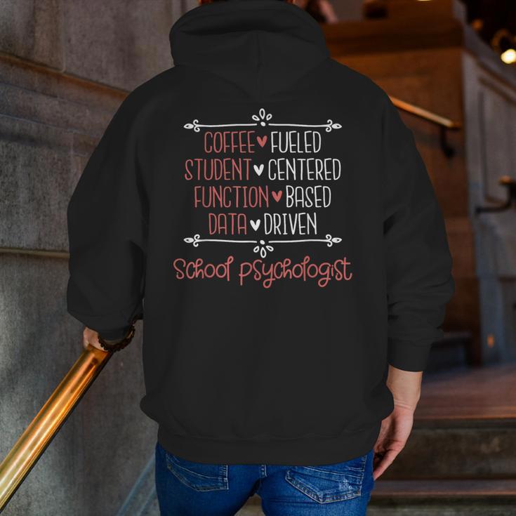 School Psychologist Coffee Student Teacher Psychology Men Women Men Zip Up Hoodie Back Print, funny gift School Psychologist Coffee Student Teacher Psychology Men Women Men Zip Up Hoodie Back Print, funny gift