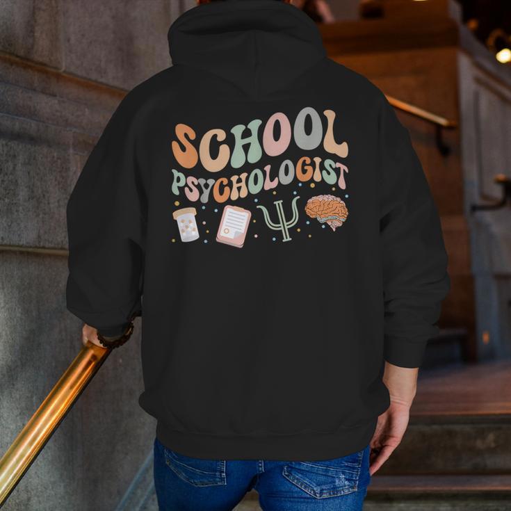 School Psychologist Teacher Psychology School Psychologist Men Zip Up Hoodie Back Print, funny gift School Psychologist Teacher Psychology School Psychologist Men Zip Up Hoodie Back Print, funny gift