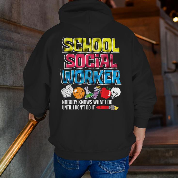 School Social Worker Teacher Caseworker Public Servant LSW Men Zip Up Hoodie Back Print, funny gift School Social Worker Teacher Caseworker Public Servant LSW Men Zip Up Hoodie Back Print, funny gift