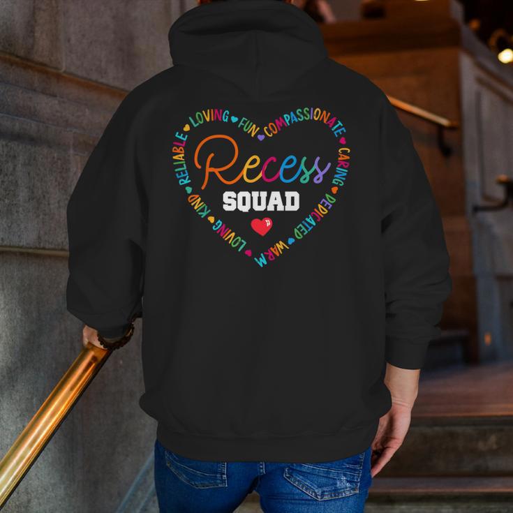 School For Teachers Students Monitor Recess Crew Team Men Zip Up Hoodie Back Print, funny gift School For Teachers Students Monitor Recess Crew Team Men Zip Up Hoodie Back Print, funny gift