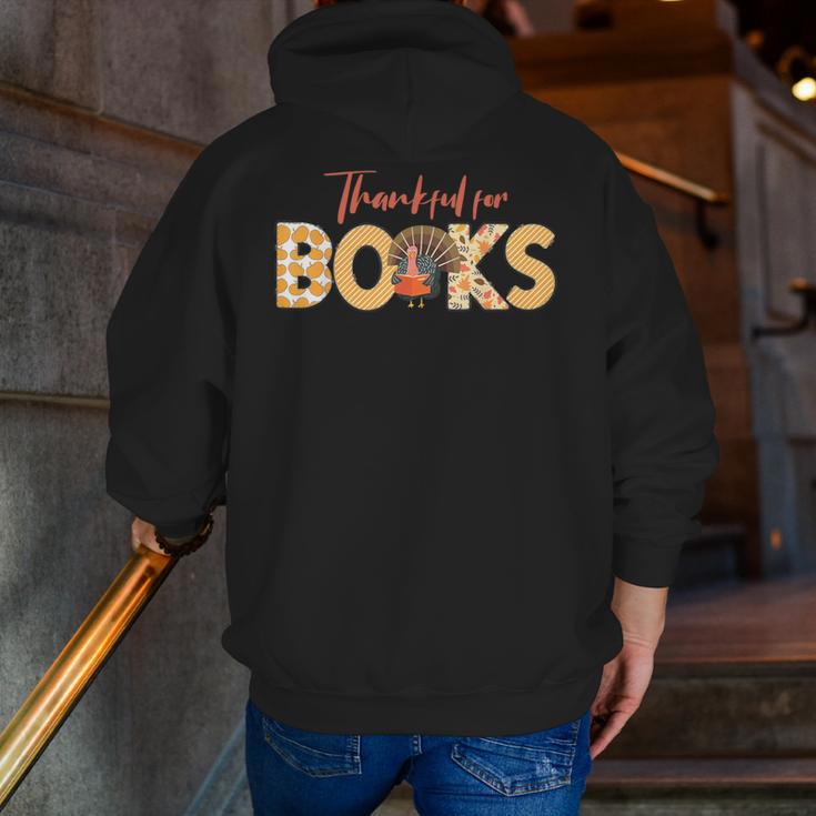 Science Of Reading ELA Teachers Thankful For Books Men Zip Up Hoodie Back Print, Science Teacher Hoodies, funny gift