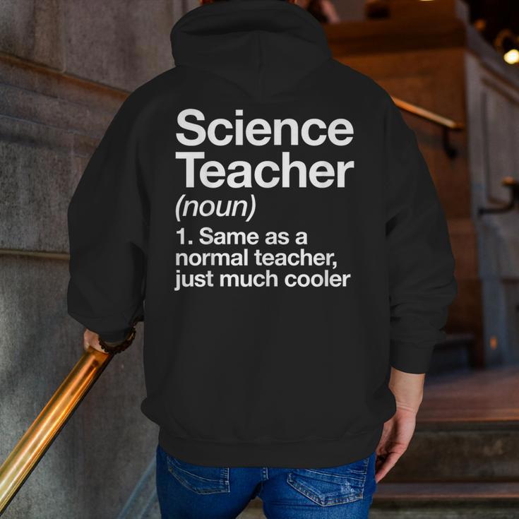 Science Teacher Definition Back To School First Day Men Zip Up Hoodie Back Print, Science Teacher Hoodies, funny gift Science Teacher Definition Back To School First Day Men Zip Up Hoodie Back Print, Science Teacher Hoodies, funny gift