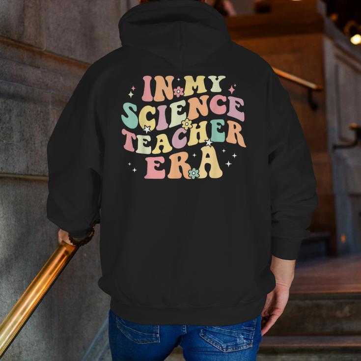 In My Science Teacher Era Retro Back To School STEM Teacher For Men Women Men Zip Up Hoodie Back Print, Science Teacher Hoodies, funny gift