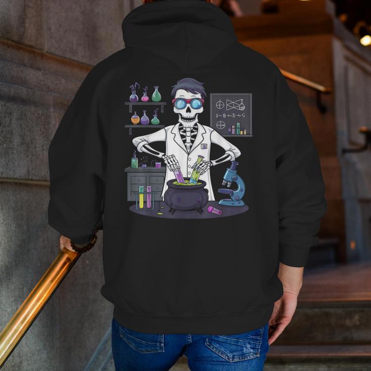 Science Teacher Halloween Skeleton Scientist Chemistry Men Zip Up Hoodie Back Print, Science Teacher Hoodies, funny gift Science Teacher Halloween Skeleton Scientist Chemistry Men Zip Up Hoodie Back Print, Science Teacher Hoodies, funny gift