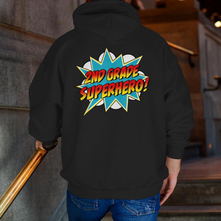 Second Grade Superhero Teacher Student 2nd Grade Comic Retro Men Zip Up Hoodie Back Print, 2nd Grade Teacher Hoodies, funny gift Second Grade Superhero Teacher Student 2nd Grade Comic Retro Men Zip Up Hoodie Back Print, 2nd Grade Teacher Hoodies, funny gift