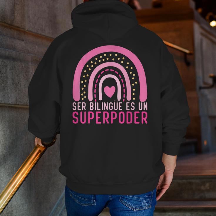 Ser Bilingue Es Un Superpoder Spanish Teacher Esl Teacher Men Zip Up Hoodie Back Print, Esl Teacher Hoodies, funny gift Ser Bilingue Es Un Superpoder Spanish Teacher Esl Teacher Men Zip Up Hoodie Back Print, Esl Teacher Hoodies, funny gift