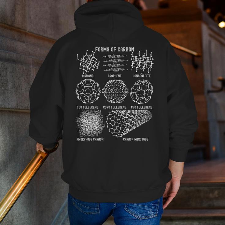 Sheldon Nerdy Forms Carbon Nanotubes Chemistry Teacher Geek Men Zip Up Hoodie Back Print, funny gift