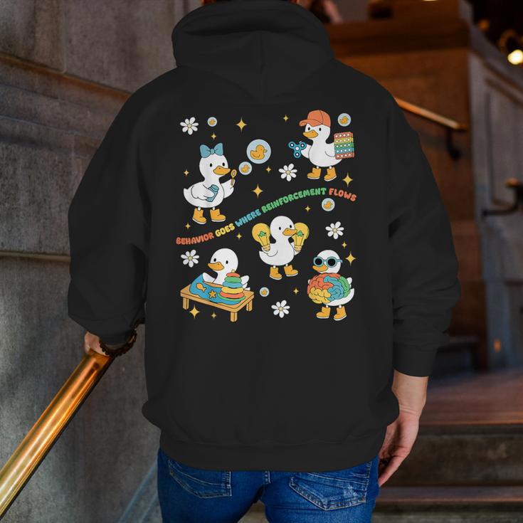 Silly Goose Behavior Analyst RBT ABA Therapy SPED Teacher Men Zip Up Hoodie Back Print, funny gift Silly Goose Behavior Analyst RBT ABA Therapy SPED Teacher Men Zip Up Hoodie Back Print, funny gift