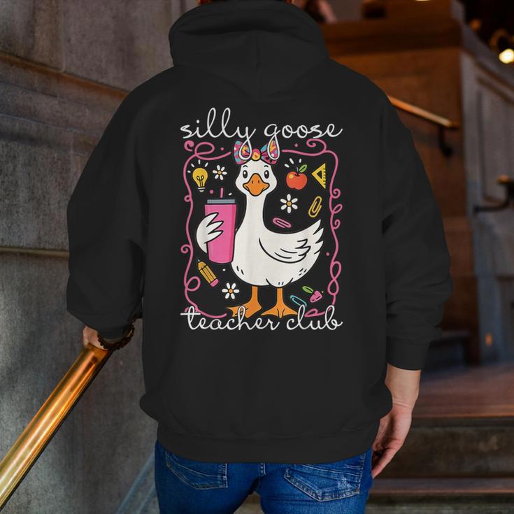 Silly Goose Teacher Club Animal Lover Groovy Teacher Men Zip Up Hoodie Back Print, Groovy Teacher Hoodies, funny gift Silly Goose Teacher Club Animal Lover Groovy Teacher Men Zip Up Hoodie Back Print, Groovy Teacher Hoodies, funny gift
