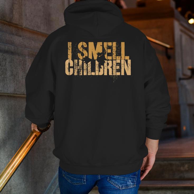 I SMELL CHILDREN Halloween Teacher Classroom I Teach Men Zip Up Hoodie Back Print, funny gift I SMELL CHILDREN Halloween Teacher Classroom I Teach Men Zip Up Hoodie Back Print, funny gift