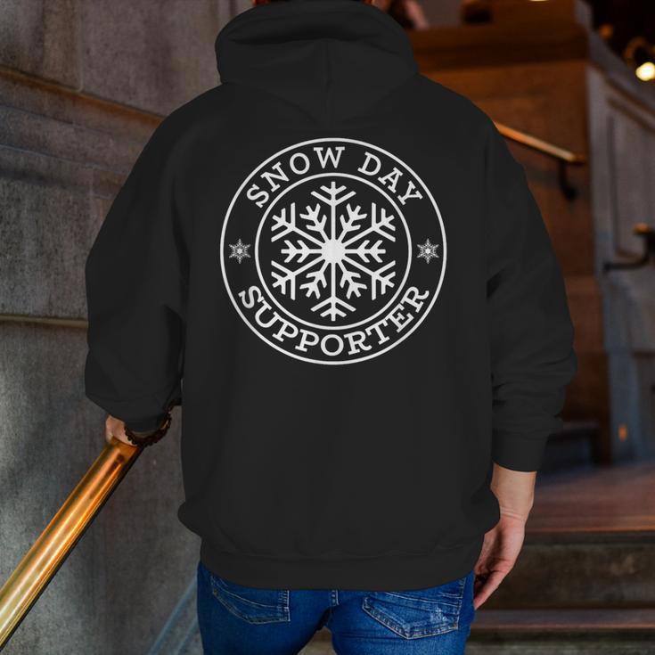 Snow Day Supporter Teacher Student Winter Snowflake Men Zip Up Hoodie Back Print, funny gift Snow Day Supporter Teacher Student Winter Snowflake Men Zip Up Hoodie Back Print, funny gift