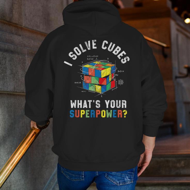 I Solve Cubes Speed Cubing Vintage Youth Math Teacher Men Zip Up Hoodie Back Print, funny gift I Solve Cubes Speed Cubing Vintage Youth Math Teacher Men Zip Up Hoodie Back Print, funny gift