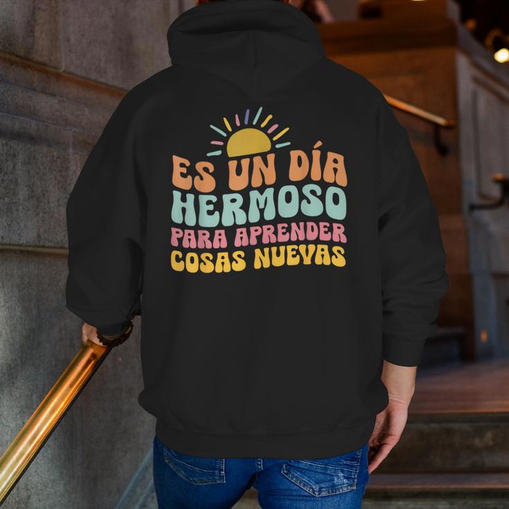 Spanish Multilingual Teacher Dual Languages Bilingual Men Zip Up Hoodie Back Print, funny gift Spanish Multilingual Teacher Dual Languages Bilingual Men Zip Up Hoodie Back Print, funny gift