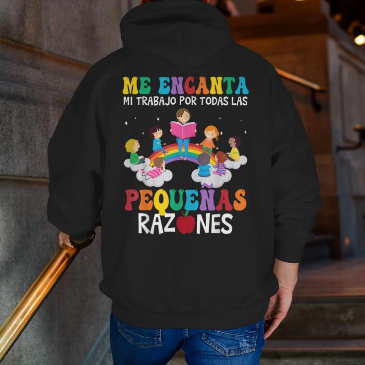 Spanish Teacher Bilingual Teacher Maestra Maestras Men Zip Up Hoodie Back Print, funny gift Spanish Teacher Bilingual Teacher Maestra Maestras Men Zip Up Hoodie Back Print, funny gift