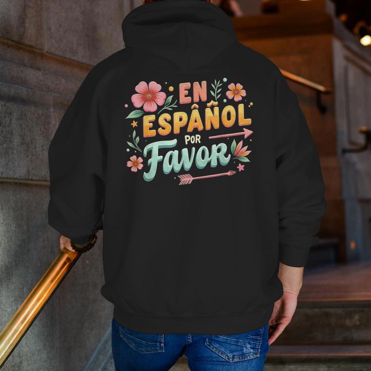 Spanish Teacher Maestra Dimelo En Espanol Por Favor Men Zip Up Hoodie Back Print, funny gift Spanish Teacher Maestra Dimelo En Espanol Por Favor Men Zip Up Hoodie Back Print, funny gift