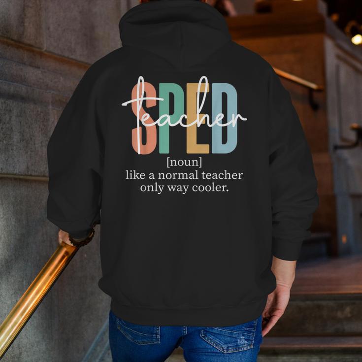 Special Education Sped Teacher Definition For Women & Men Men Zip Up Hoodie Back Print, funny gift Special Education Sped Teacher Definition For Women & Men Men Zip Up Hoodie Back Print, funny gift