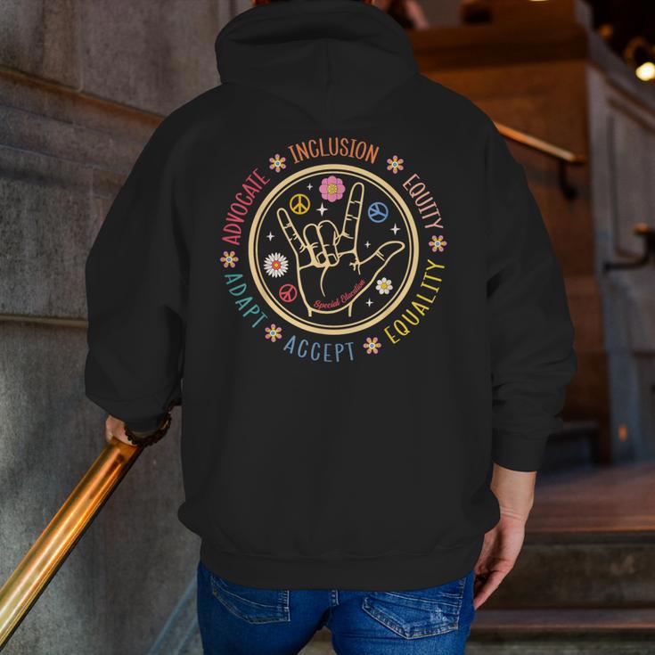 Special Education SPED Teacher IEP Advocate Inclusion Autism Men Zip Up Hoodie Back Print, funny gift Special Education SPED Teacher IEP Advocate Inclusion Autism Men Zip Up Hoodie Back Print, funny gift