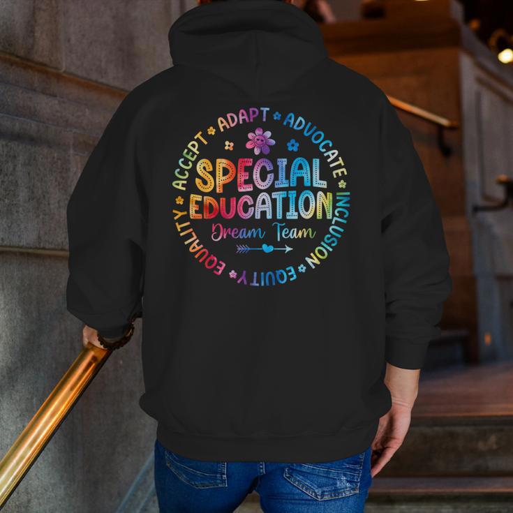 Special Education Squad Dream Team SPED Teacher Back School Men Zip Up Hoodie Back Print, funny gift Special Education Squad Dream Team SPED Teacher Back School Men Zip Up Hoodie Back Print, funny gift