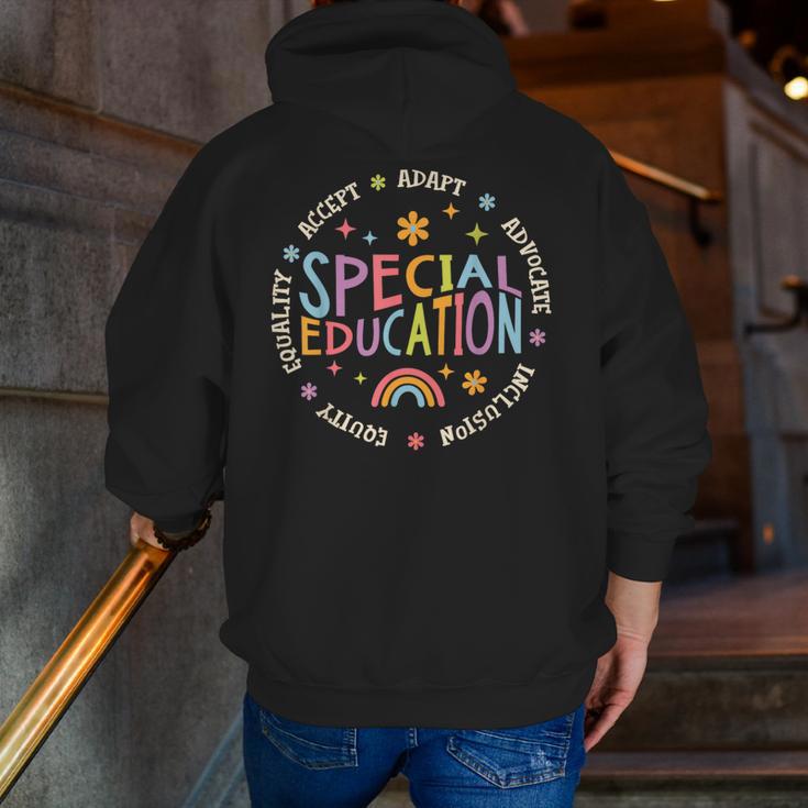 Special Education Teacher Autism Awareness For Men Women Men Zip Up Hoodie Back Print, funny gift Special Education Teacher Autism Awareness For Men Women Men Zip Up Hoodie Back Print, funny gift