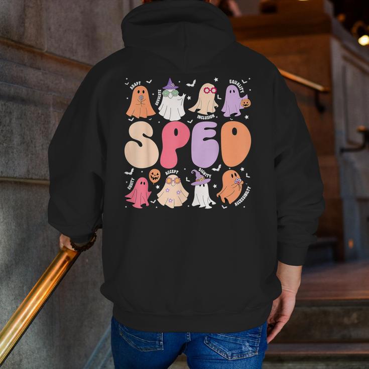 Special Education Teacher Ghosts Halloween SPED Teacher Men Zip Up Hoodie Back Print, funny gift Special Education Teacher Ghosts Halloween SPED Teacher Men Zip Up Hoodie Back Print, funny gift