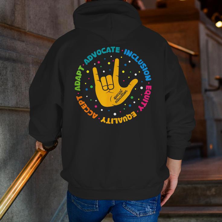 Special Education Teacher Inspirational SPED Teachers Autism Men Zip Up Hoodie Back Print, funny gift Special Education Teacher Inspirational SPED Teachers Autism Men Zip Up Hoodie Back Print, funny gift