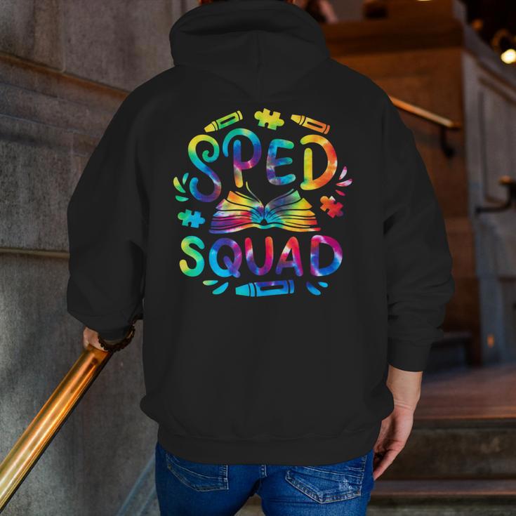 Special Education Teacher Sped Squad SPED Teacher Tie Dye Men Zip Up Hoodie Back Print, funny gift Special Education Teacher Sped Squad SPED Teacher Tie Dye Men Zip Up Hoodie Back Print, funny gift