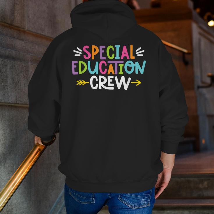 Special Educators Special Ed Teacher Special Education Crew Men Zip Up Hoodie Back Print, funny gift