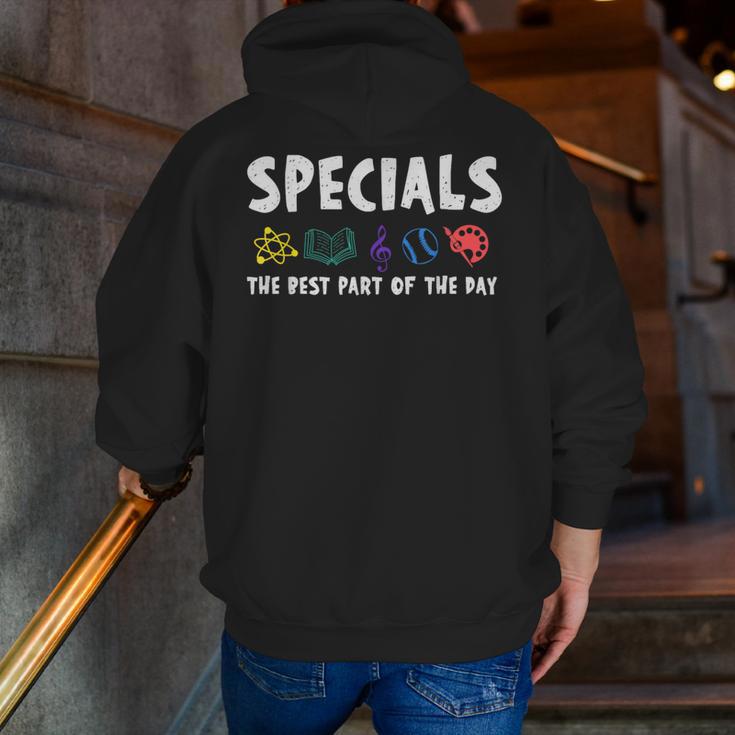 Specials The Best Part Of The Day Men Women Teacher Men Zip Up Hoodie Back Print, funny gift