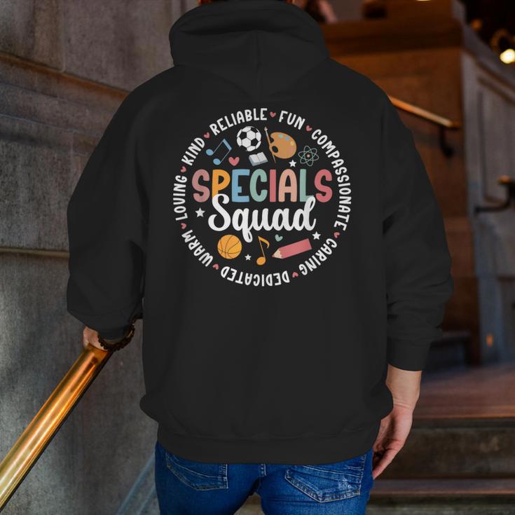 Specials Squad Appreciation Specials Team Specials Teacher Men Zip Up Hoodie Back Print, funny gift