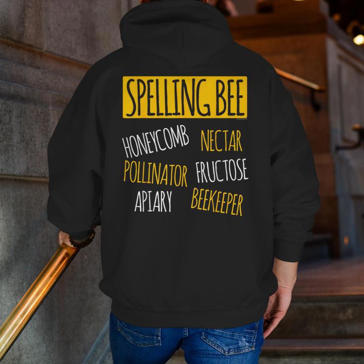 Spelling Bee Halloween Pun Costume Beekeeper Teacher Men Zip Up Hoodie Back Print, funny gift Spelling Bee Halloween Pun Costume Beekeeper Teacher Men Zip Up Hoodie Back Print, funny gift