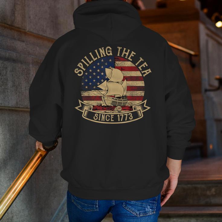 Spilling The Tea Since 1773 American History Teacher Vintage Men Zip Up Hoodie Back Print, History Teacher Hoodies, funny gift Spilling The Tea Since 1773 American History Teacher Vintage Men Zip Up Hoodie Back Print, History Teacher Hoodies, funny gift