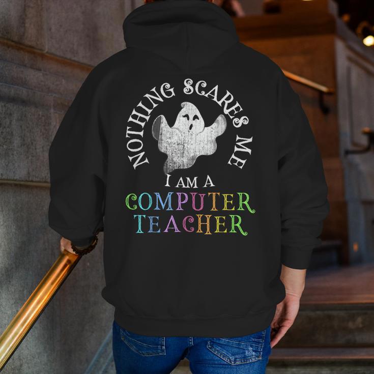 This Is My Spooky COMPUTER TEACHER Costume Don't Scare Me Men Zip Up Hoodie Back Print, funny gift This Is My Spooky COMPUTER TEACHER Costume Don't Scare Me Men Zip Up Hoodie Back Print, funny gift