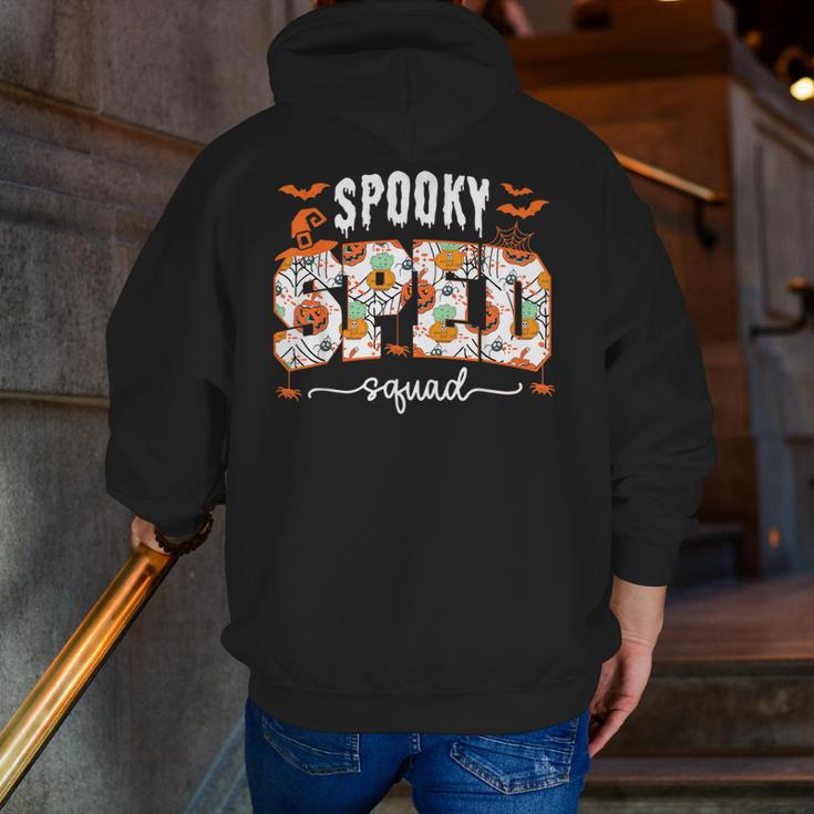 Spooky SPED Squad Special Education Teacher Halloween Ghost Men Zip Up Hoodie Back Print, funny gift Spooky SPED Squad Special Education Teacher Halloween Ghost Men Zip Up Hoodie Back Print, funny gift