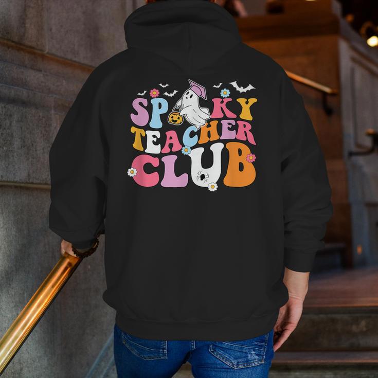 Spooky Teacher Club Halloween Men Zip Up Hoodie Back Print, funny gift Spooky Teacher Club Halloween Men Zip Up Hoodie Back Print, funny gift