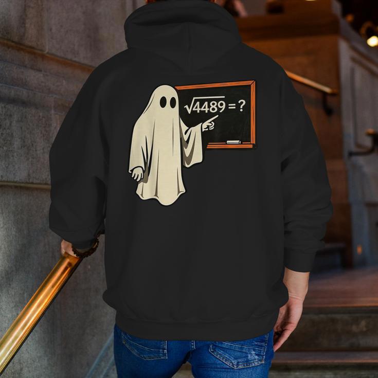 Square Root 67 Ghost Math Teacher 4489 Meme Halloween Men Zip Up Hoodie Back Print, funny gift Square Root 67 Ghost Math Teacher 4489 Meme Halloween Men Zip Up Hoodie Back Print, funny gift