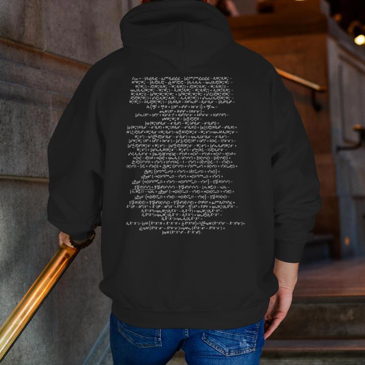 Standard Model Lagrangian Higgs Boson Physics Teacher Men Zip Up Hoodie Back Print, funny gift