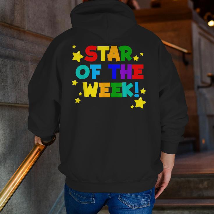 Star Of The Week Cheerful Recognition Student Teachers Class Men Women Kids Men Zip Up Hoodie Back Print, funny gift Star Of The Week Cheerful Recognition Student Teachers Class Men Women Kids Men Zip Up Hoodie Back Print, funny gift