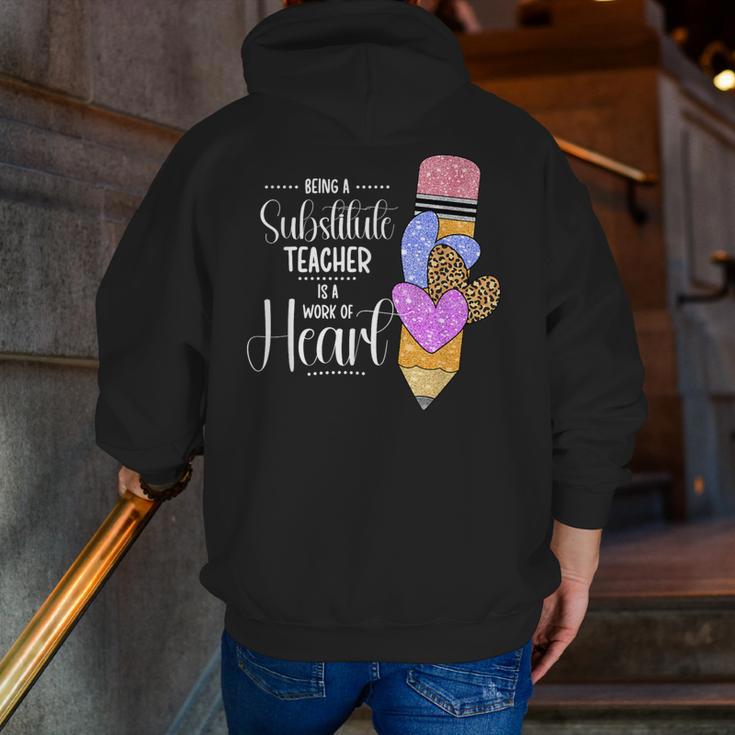 Being A Substitute Teacher Substitute Teaching Men Zip Up Hoodie Back Print, funny gift Being A Substitute Teacher Substitute Teaching Men Zip Up Hoodie Back Print, funny gift