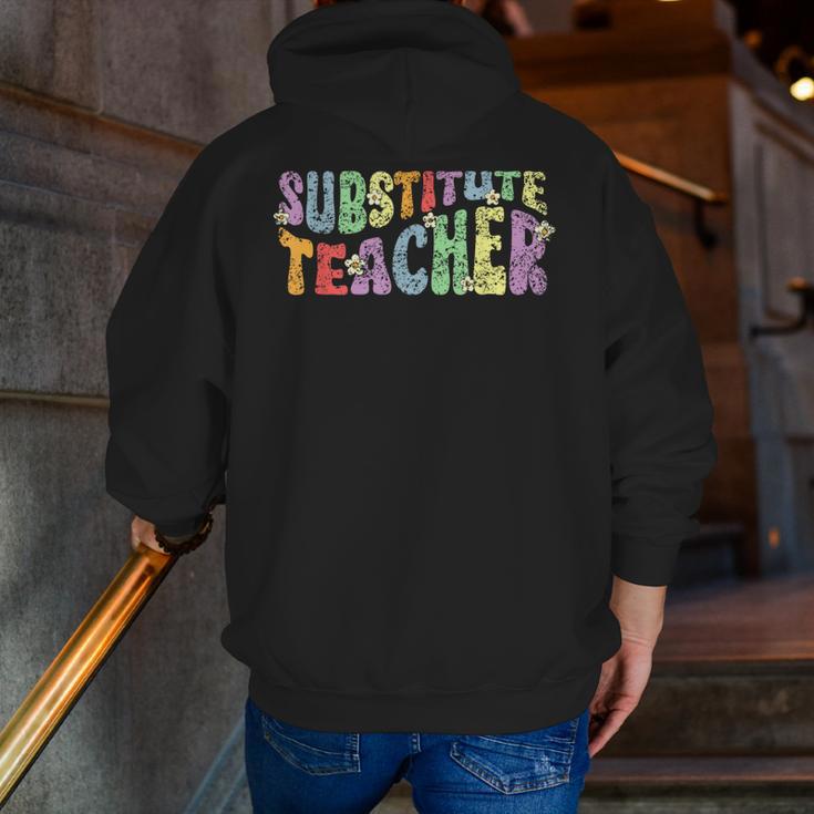 Substitute Teacher Women Back To School Substitute Teacher Men Zip Up Hoodie Back Print, funny gift Substitute Teacher Women Back To School Substitute Teacher Men Zip Up Hoodie Back Print, funny gift