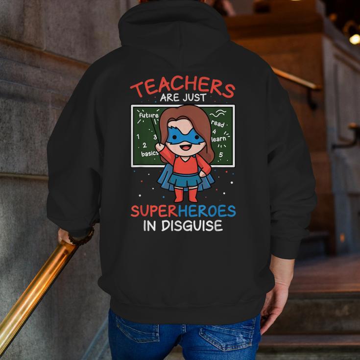 Super Hero Teacher Superheroes In Disguise Men Zip Up Hoodie Back Print, Super Teacher Hoodies, funny gift Super Hero Teacher Superheroes In Disguise Men Zip Up Hoodie Back Print, Super Teacher Hoodies, funny gift