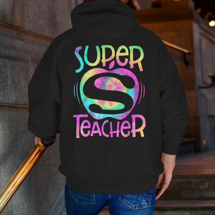 Super Teacher Back To School Apple Tie Dye First Day Men Zip Up Hoodie Back Print, Super Teacher Hoodies, funny gift Super Teacher Back To School Apple Tie Dye First Day Men Zip Up Hoodie Back Print, Super Teacher Hoodies, funny gift
