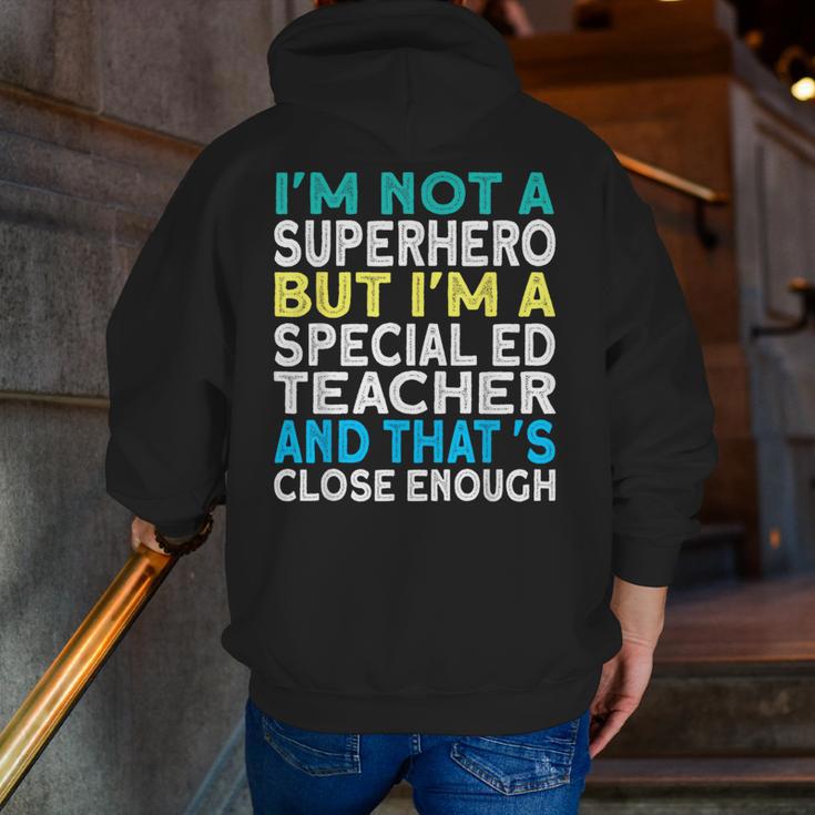 Superhero & Special Education Teacher Men Women Men Zip Up Hoodie Back Print, funny gift Superhero & Special Education Teacher Men Women Men Zip Up Hoodie Back Print, funny gift