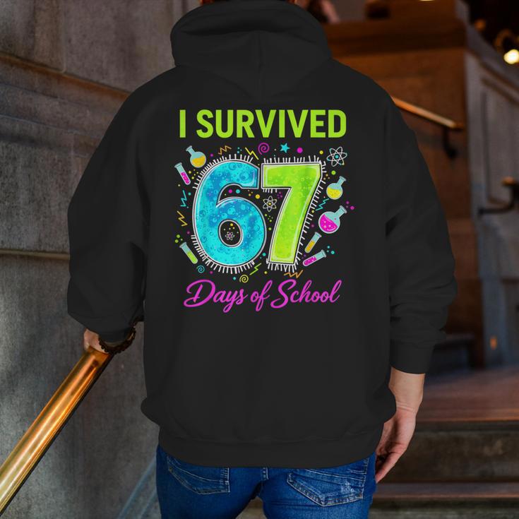 I Survived 67 Days Of School 67 Meme Science Teacher Men Zip Up Hoodie Back Print, Science Teacher Hoodies, funny gift I Survived 67 Days Of School 67 Meme Science Teacher Men Zip Up Hoodie Back Print, Science Teacher Hoodies, funny gift