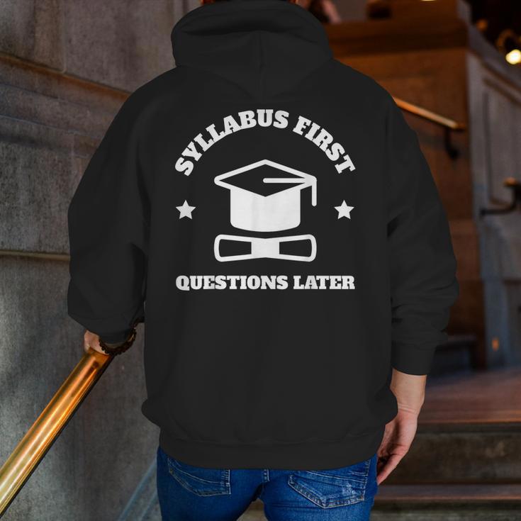 SYLLABUS PROFESSOR TEACHER Men Zip Up Hoodie Back Print, funny gift SYLLABUS PROFESSOR TEACHER Men Zip Up Hoodie Back Print, funny gift