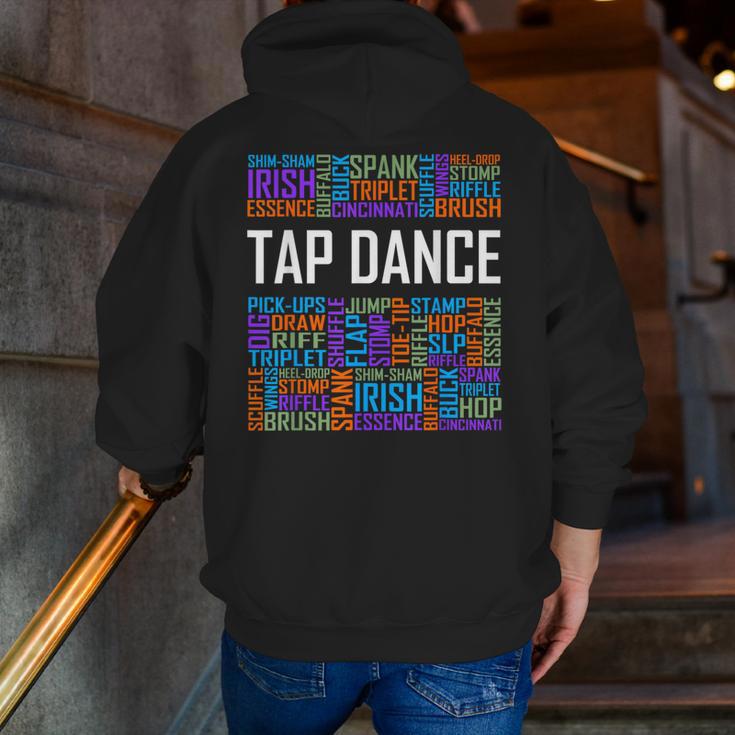 Tap Dance Words Lover Tap Dancer Dancing Teacher Men Zip Up Hoodie Back Print, funny gift Tap Dance Words Lover Tap Dancer Dancing Teacher Men Zip Up Hoodie Back Print, funny gift