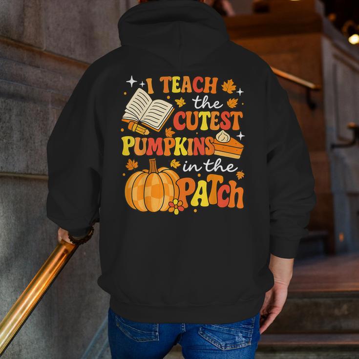 I Teach The Coolest Pumpkins In The Patch Teacher Halloween Men Zip Up Hoodie Back Print, funny gift I Teach The Coolest Pumpkins In The Patch Teacher Halloween Men Zip Up Hoodie Back Print, funny gift